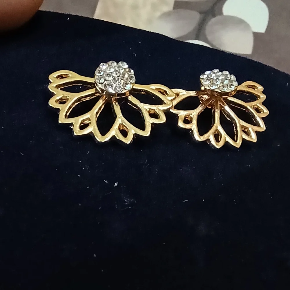 Studded two way earrings - Picture 3 of 7